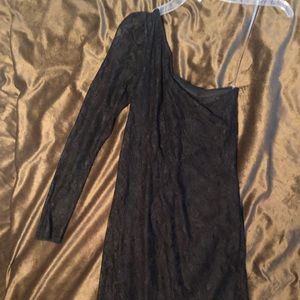 love, Fire Dresses - Love Fire Black Lace one shoulder dress size small love, Fire Dresses - Love Fire Black Lace one shoulder dress size small